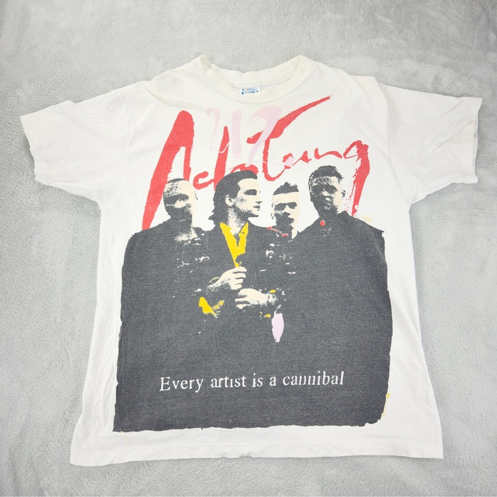 VTG U2 Men Sz XL 1990s Achtung Baby Zoo Every Artist is a Cannibal Single Stitch